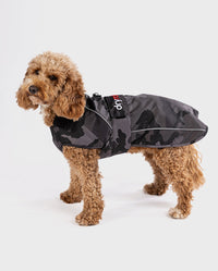 Black Camo Dog Coat