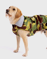 Camo Grey Dog Coat