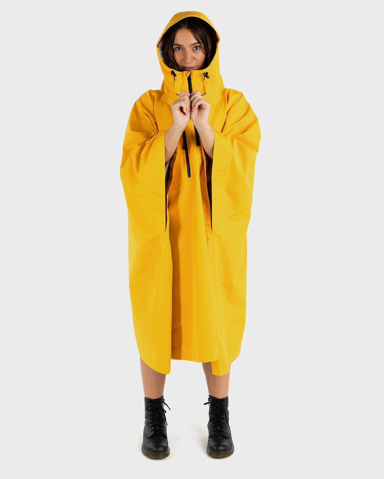 Poncho Imperméable Adulte Avec Capuche Zip – Long, Respirant, Pliable, Idéal Pluie & Randonnée