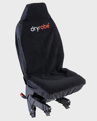 1|Single Black dryrobe® Water-repellent Car Seat Cover shown on car seat