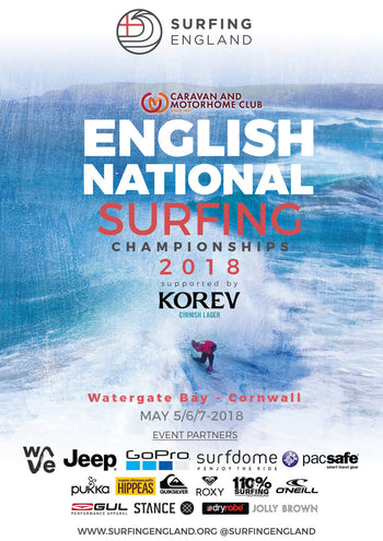 Entries open for 2018 English National Surfing Championships