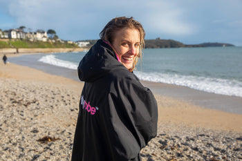 Sophie Hellyer - dryrobe Ambassador. Photo courtesy of Jonny Weeks