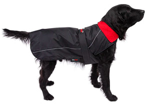 dryrobe Dog coat in black red