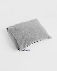 Studio Shot of Dryrobe® black grey cushion cover with LS Dryrobe® inside