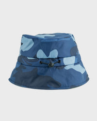 Back of dryrobe Fleece Lined Bucket Hat in Blue Camo 