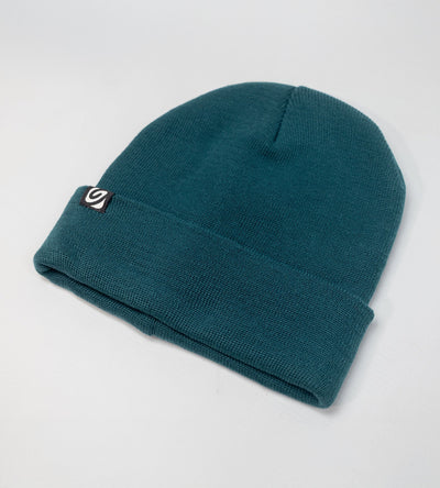 Flat studio shot of deep sea blue Dryrobe® Beanie hat 