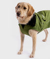 Resale - Dark Green Black Dog Coat - Medium