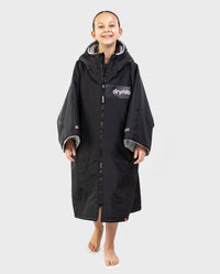 Kids black grey Dryrobe® remix in studio 