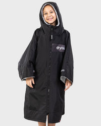 Kids black grey Dryrobe® remix in studio 