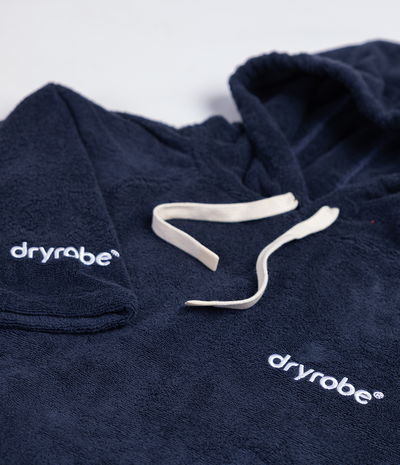 navy blue towel changing robe