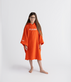 Kinder-Handtuchmantel aus Bio-Baumwolle Orange