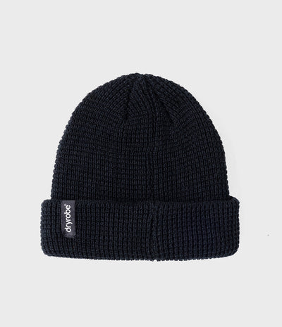Waffle Beanie Black