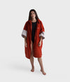 Burnt Orange Full-Zip Organic Towel Robe