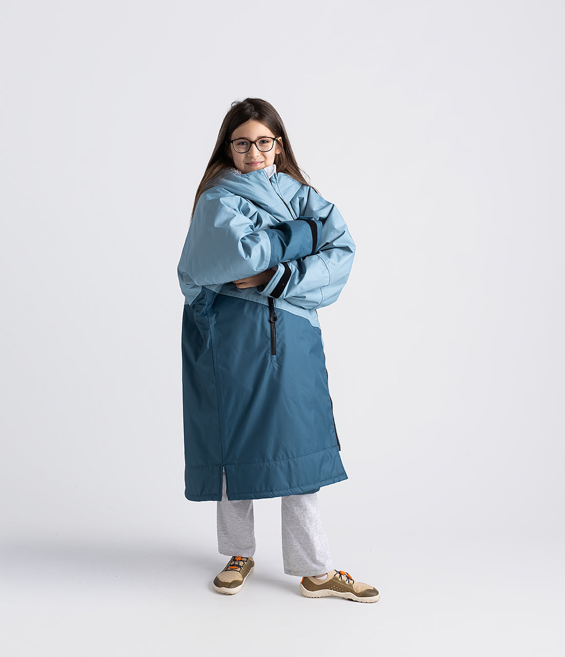 Dryrobe® Advance Kids Long Sleeve Changing Robe - Alpine White Camo ...