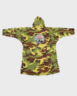 Red Bull Hardline dryrobe® Advance Long Sleeve laid out showing Hardline logo on the back
