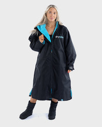 Woman wearing Stay Wild dryrobe® Advance