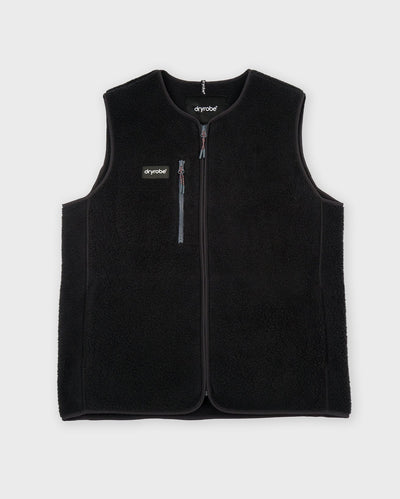 Flat product shot of Dryrobe® fleece Gilet