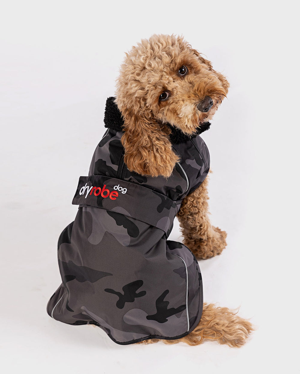 Black Camo Dog Coat | Dryrobe® – Dryrobe® Europe