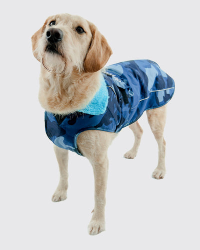 Blue Camo Blue Dog Coat