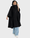 Resale - Black Rainproof Poncho