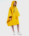Regenfester Kinder-Poncho Gelb