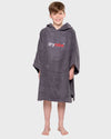 Resale - Slate Grey Towel Robe Kids 5-9/10-13