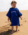 REWORK - Navy Royal Blue Toddler Organic Towel Changing Robe