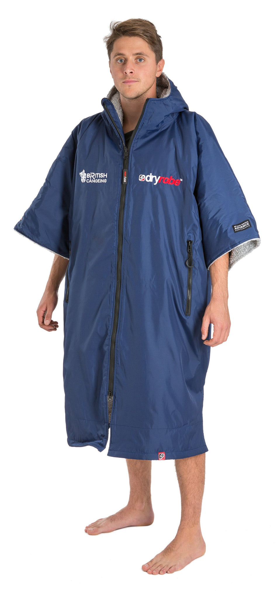 L, dryrobe Advance Short Sleeve Large British Canoeing Male Model Side